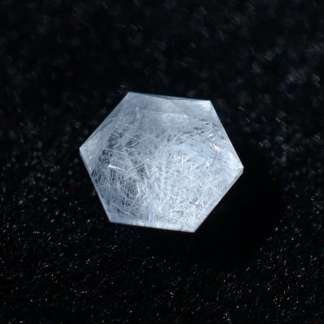 【自社研磨】デュモルチェライトインクォーツ Dumortierite in Quartz N053