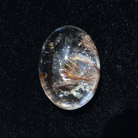 【自社研磨】ブルッカイトインクォーツ Brookite in Quartz 005