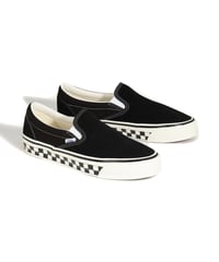 VANS PREMIUM LX Classic Slip-On 98 Chckrbrd Sidewall Black/Marshmallow