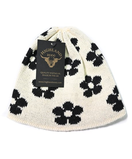 Highland 2000 flower Beanie Ivory