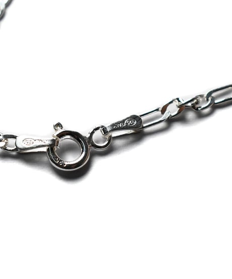 Italian Silver Necklace Figaro