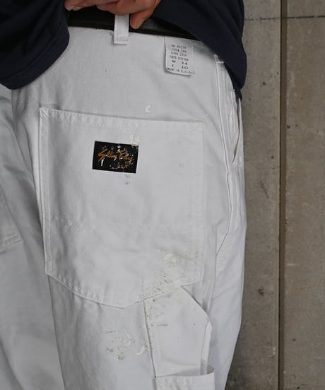 Stan Ray Painted Painter Pants White made in USA-3