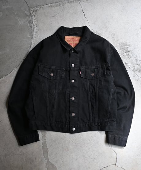 90s Levi's 70598-4159 Denim Trucker Jacket Black