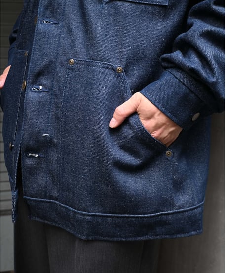 Prison Blues Denim Yard Coat Rigid Blue