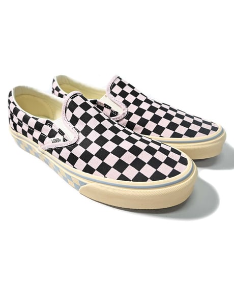 VANS Classic Slip-On Checkerboard Pale Petal Pink/Black