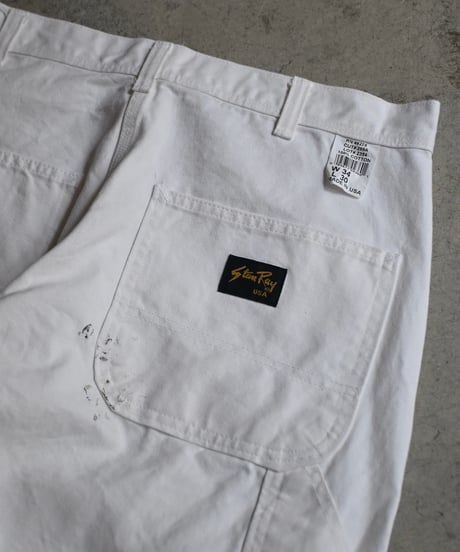 Stan Ray Painted Painter Pants White made in USA-2