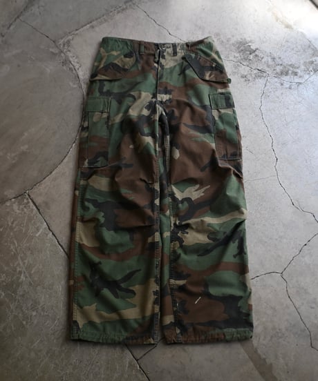 Used Us Army M-65 Field Pants Woodland Camo -１