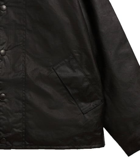 Barbour Transport Waxed Jacket Black