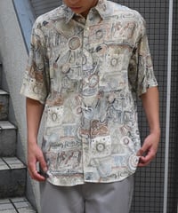 90s Marithé François Girbaud Rayon Short Sleeve Shirt -11