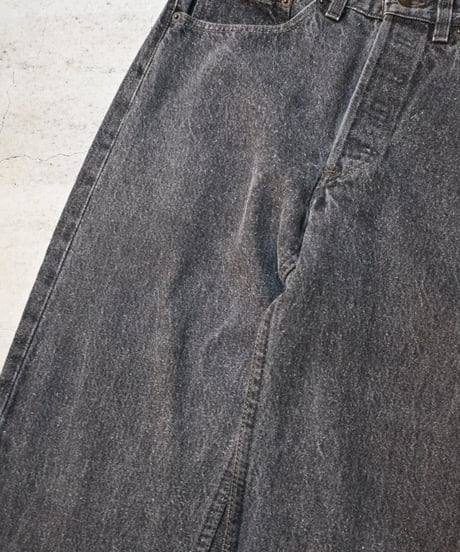 92' Levi's 501 Yarn-dyed Denim Pants Black -3
