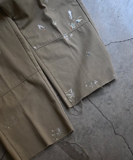 Dickies Double Knee Painted Work Pants Khaki -4