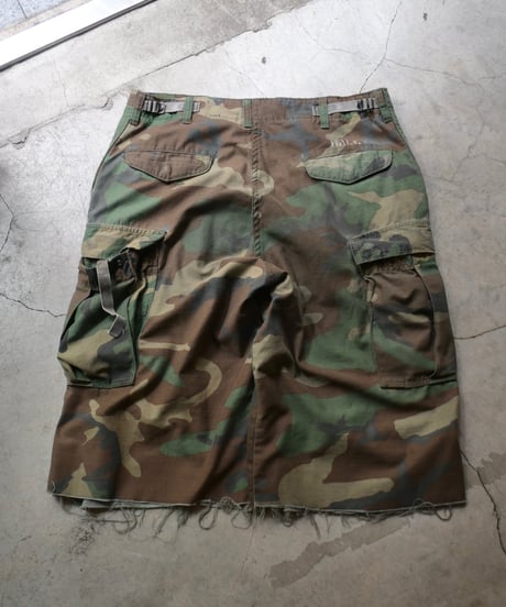 Remake Us Army M-65 Jorts Woodland Camo -2