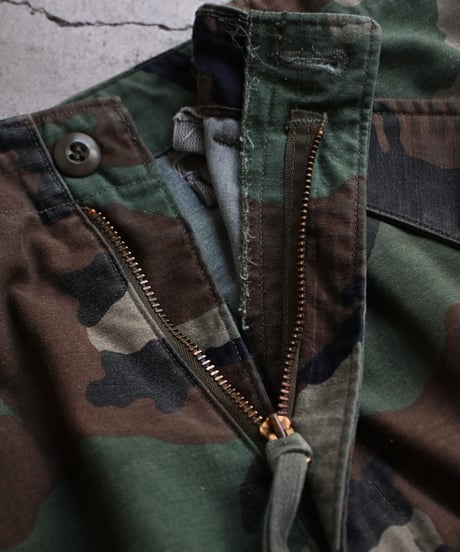 Used Us Army M-65 Field Pants Woodland Camo -１