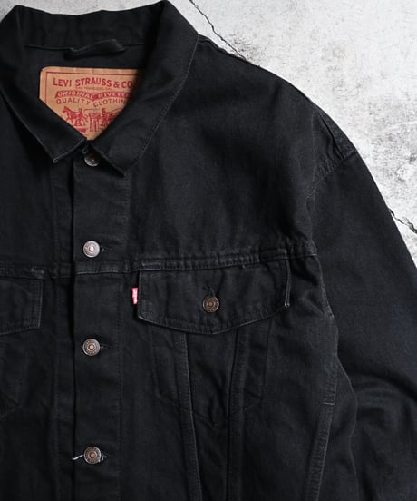 90s Levi's 70598-4159 Denim Trucker Jacket Black