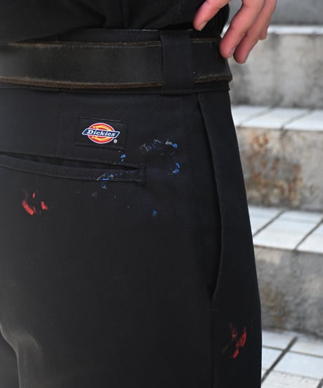 Dickies 874 Painted Work Pants Black -1