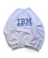 89' Used IBM Event Print Crewneck Sweatshirt Made in USA -1