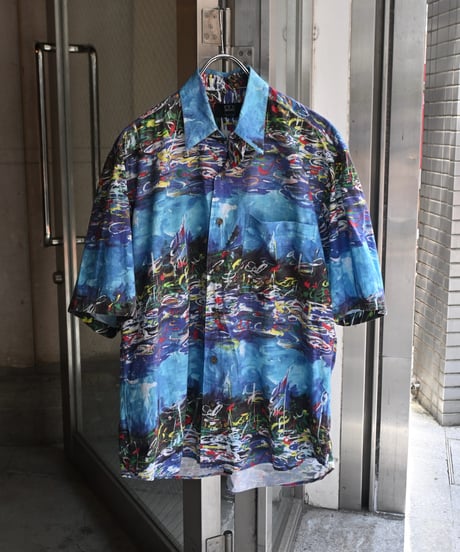 90s Ike Behar Short Sleeve Shirt -2