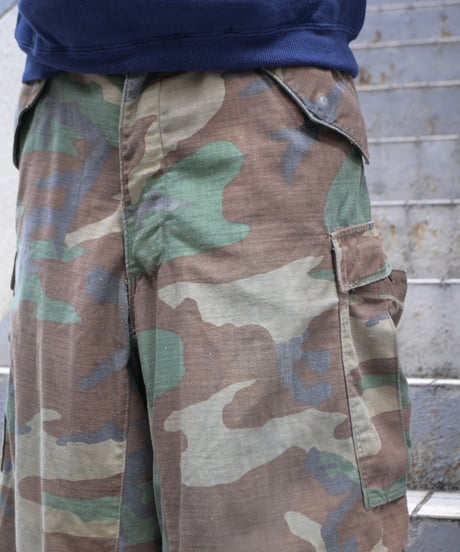Remake Us Army M-65 Jorts Woodland Camo -4