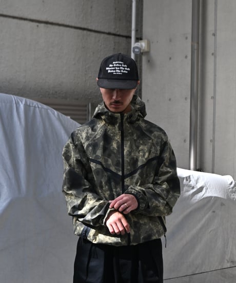 Nike Tech Woven Camo Windrunner Jacket Neutral Olive/Black