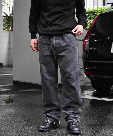 94' Levi's 501 Yarn-dyed Denim Pants Black -1
