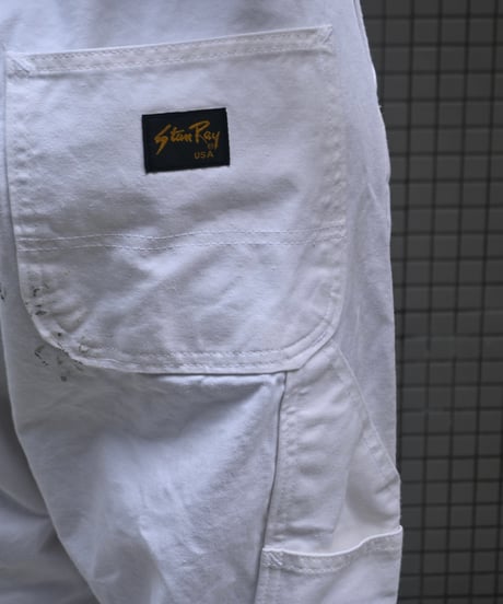 Stan Ray Painted Painter Pants White made in USA-2