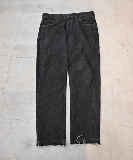 94' Levi's 501 Yarn-dyed Denim Pants Black -1