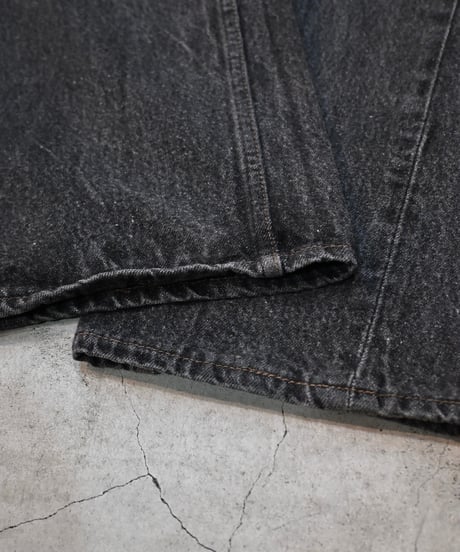 90' Levi's 501 Yarn-dyed Denim Pants Black -2