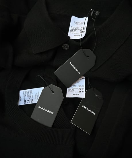 damagedone Products High Gauge 2-Button Knit Polo