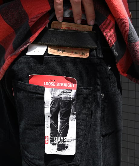 Deadstock Levi's 569 Corduroy Pants Black