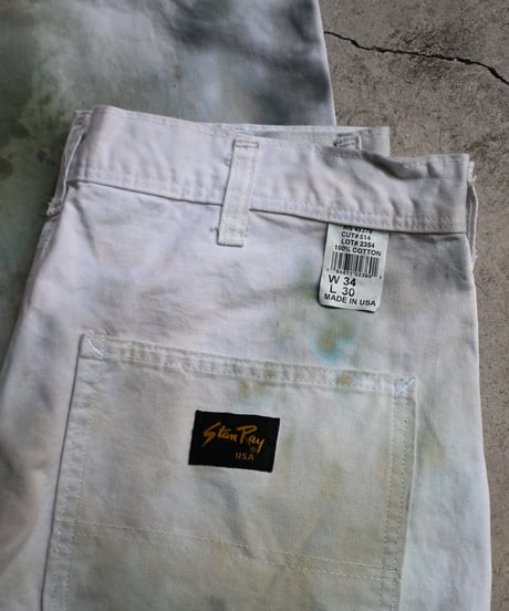 Stan Ray Brush Dyeing Painter Pants Made in USA -4