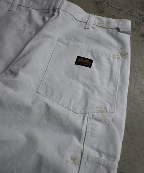 Stan Ray Painted Painter Pants White made in USA-1