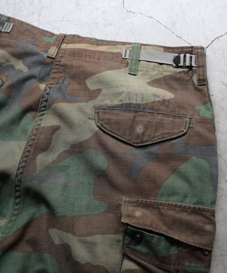 Remake Us Army M-65 Jorts Woodland Camo -4