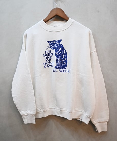 "Cat Print" Crewneck Sweatshirt