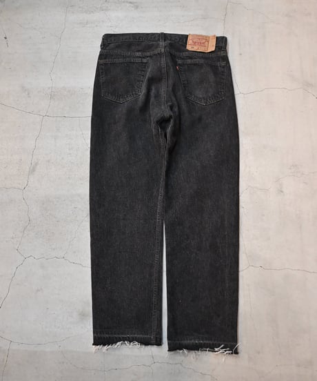 94' Levi's 501 Yarn-dyed Denim Pants Black -1