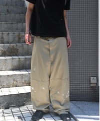 Dickies Double Knee Painted Work Pants Khaki -4