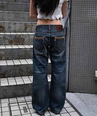 00s Deadstock Levi's Silver Tab Slim Fit Boot Cut Denim Pants #0003