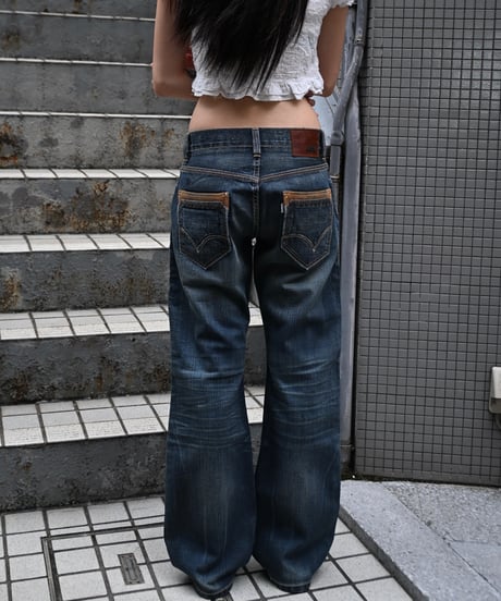 00s Deadstock Levi's Silver Tab Slim Fit Boot Cut Denim Pants #0003
