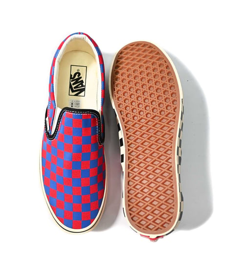 VANS Classic Slip-On Checkerboard Red/Blue