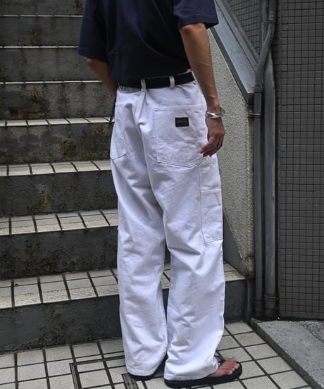 Stan Ray Painted Painter Pants White made in USA-1