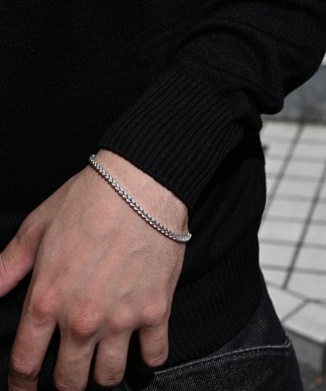 Italian Silver 925 Square Kihei Bracelat