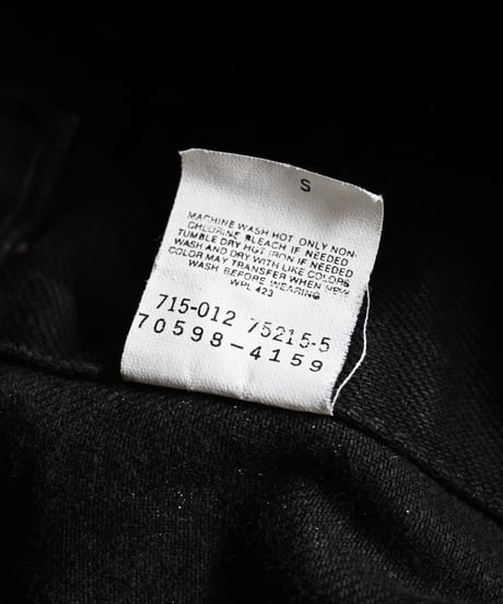 90s Levi's 70598-4159 Denim Trucker Jacket Black