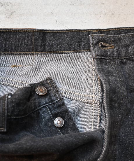 94' Levi's 501 Yarn-dyed Denim Pants Black -1