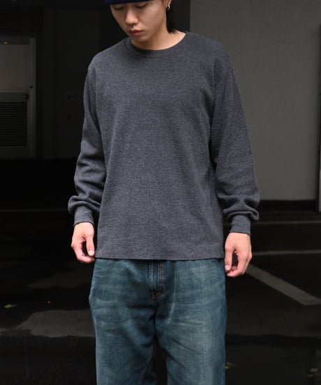 Shaka Wear Heavy Weight Long Sleeve Thermal Cut Off Charcoal