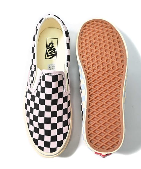 VANS Classic Slip-On Checkerboard Pale Petal Pink/Black