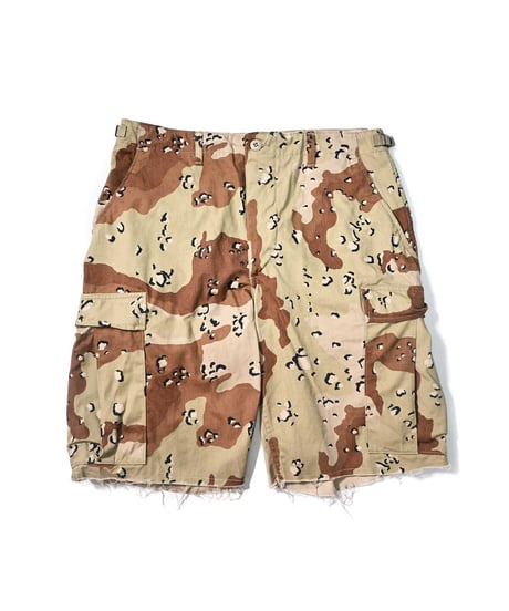 90s Used Us Army 6C Desert Camo Cut Off Shorts