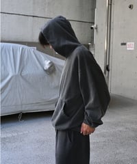 Los Angeles Apparel 14oz Sweat Hooded Pullover Vintage Black