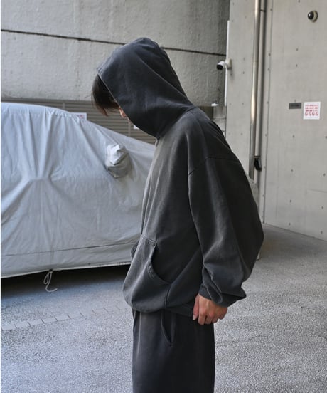 Los Angeles Apparel 14oz Sweat Hooded Pullover Vintage Black