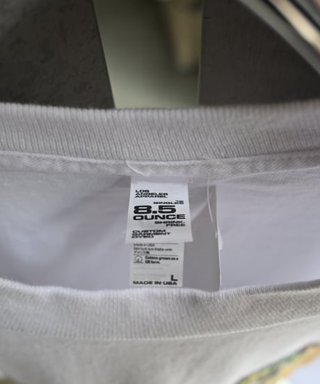 Customized Los Angeles Apparel Garment Dye 8.5oz S/S Wide Tee -5