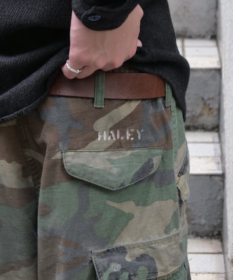 Remake Us Army M-65 Jorts Woodland Camo -2