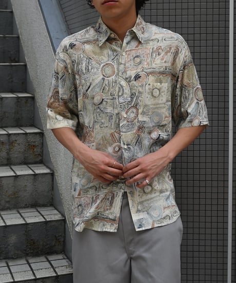 90s Marithé François Girbaud Rayon Short Sleeve Shirt -11